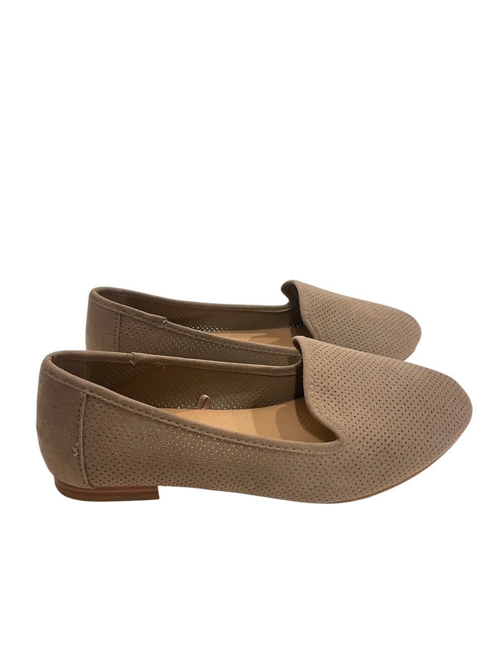Torrid Taupe Women's Perforated Slip-On Loafers Flats Shoes